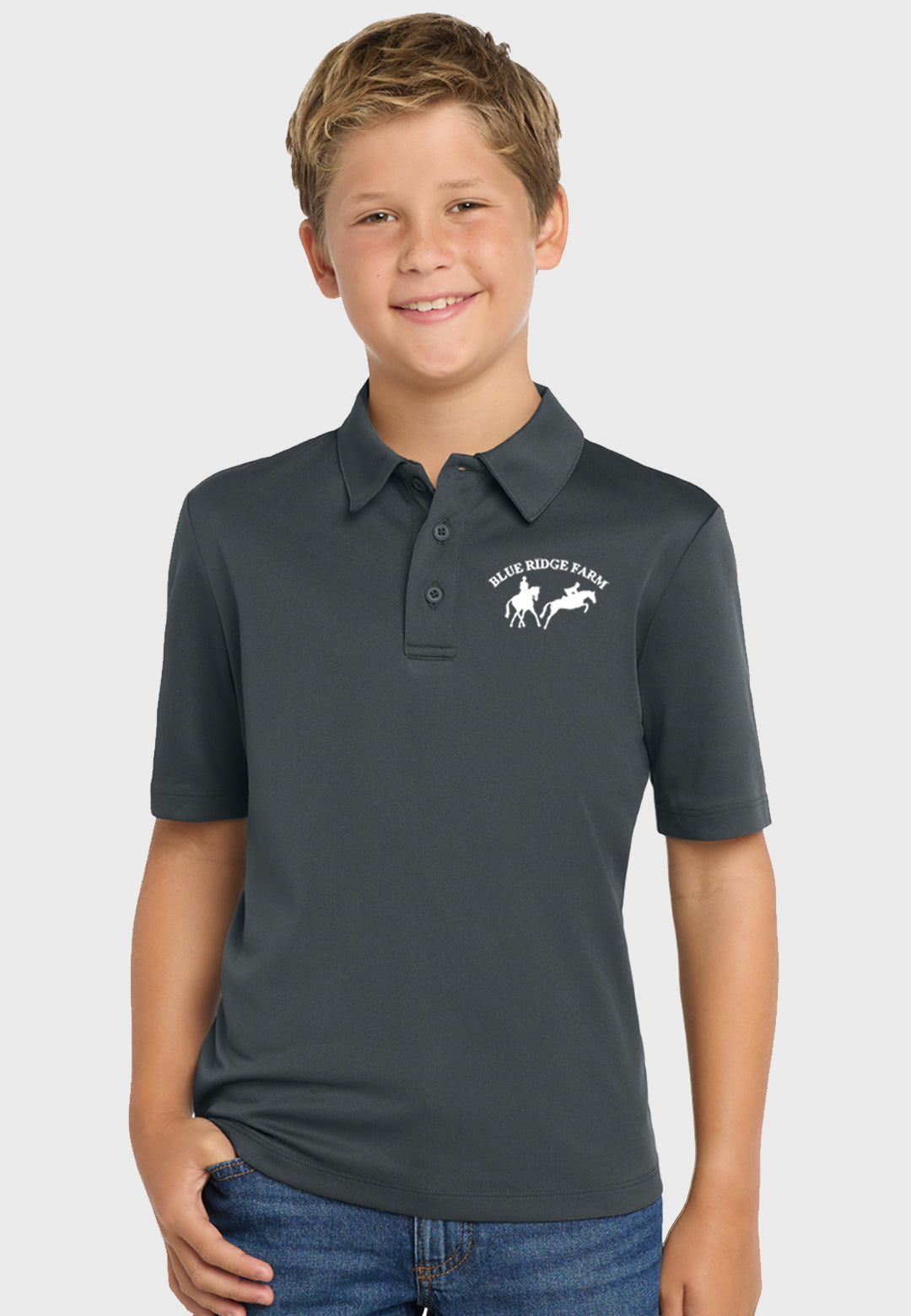 Blue Ridge Farm Youth Port Authority® Silk Touch™ Performance Polo, 2 Color Options