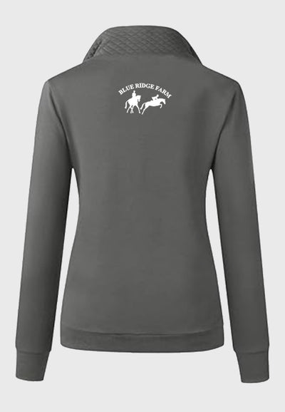 Blue Ridge Farm BTFBM Ladies Quilted 1/4 Zip Sweatshirt, 2 Color Options