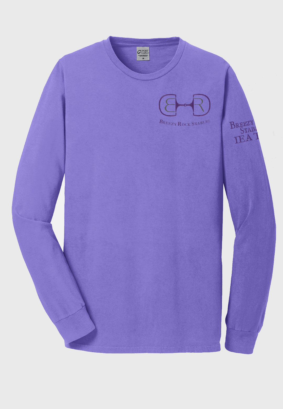 Breezy Rock Stables Port & Company® Beach Wash® Garment-Dyed Long Sleeve Tee - Adult Sizes