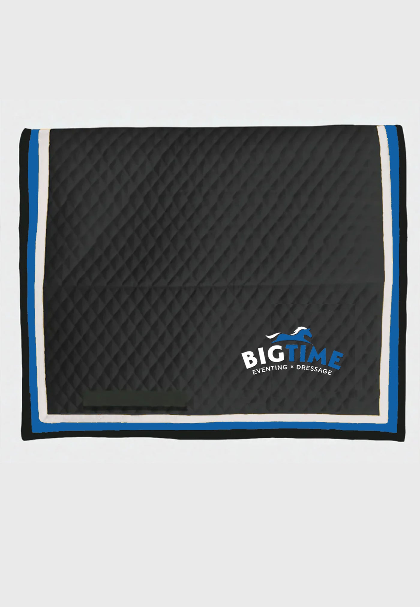 Bigtime Eventing Riding IAH Custom Square Pad - Black