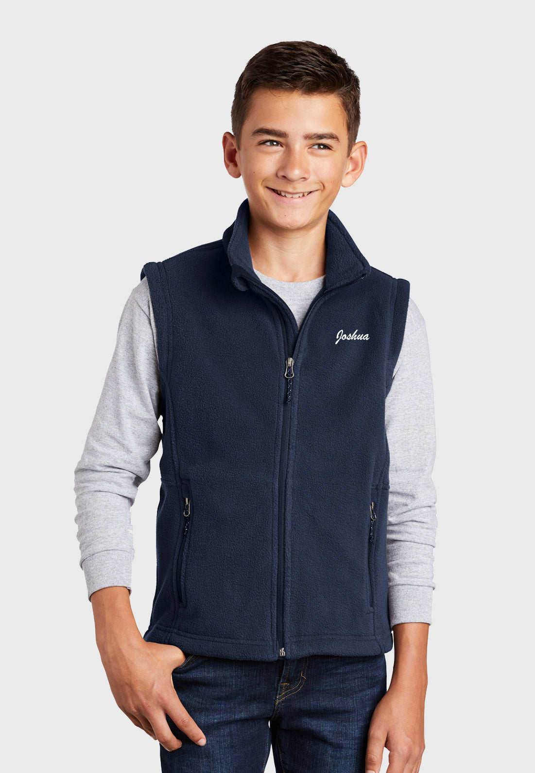 Elvenstar Equi-Best Port Authority® Youth Fleece Vest - Navy