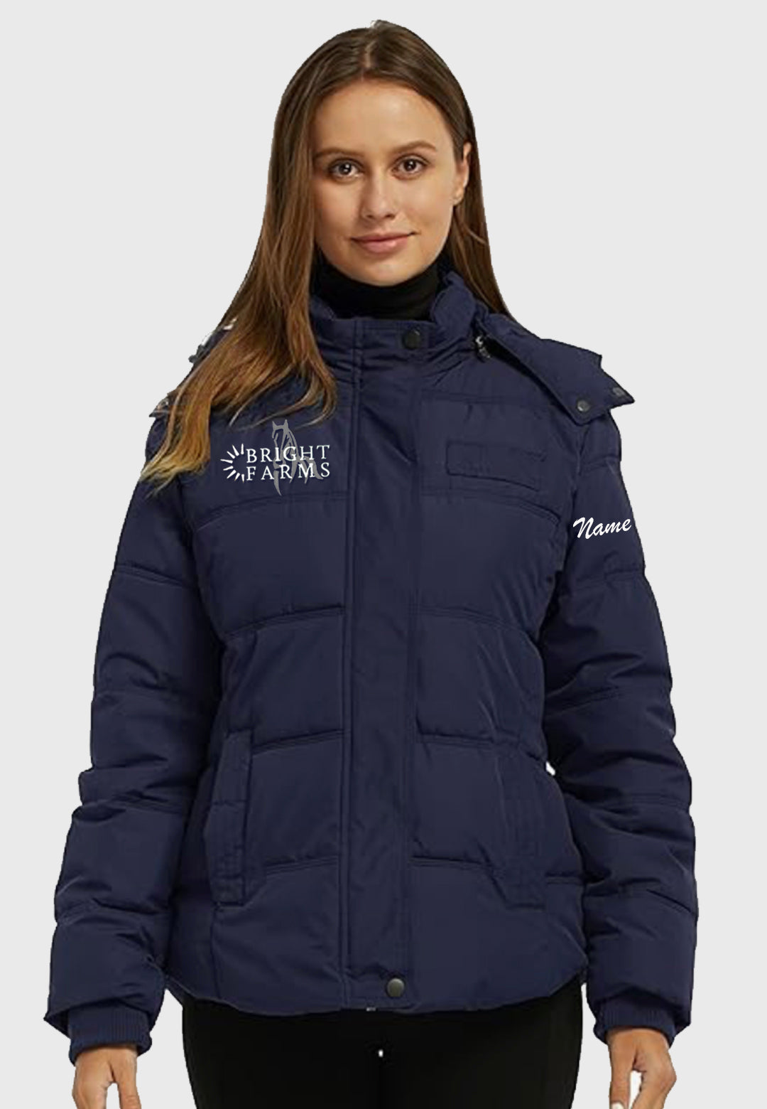 Bright Farms Wantdo Ladies Winter Jacket with Removable Hood