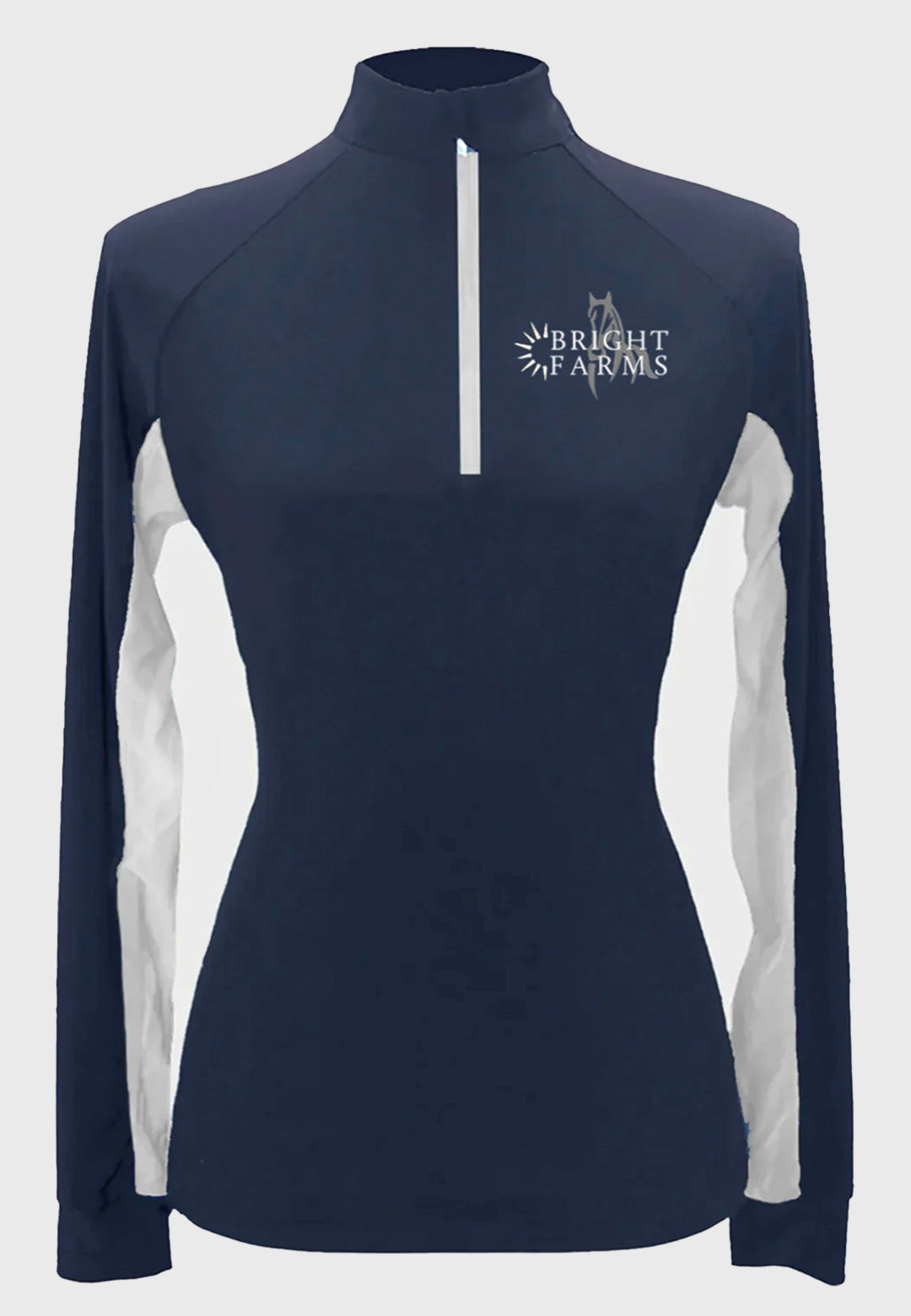 Bright Farms Long Sleeve Custom Sun Shirt with Contrasting Accents, Mens/Ladies/Youth Sizes