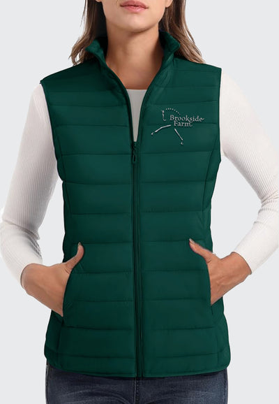 Brookside Farm MAGCOMSEN Lightweight Women's Puffer Vest, 2 color options