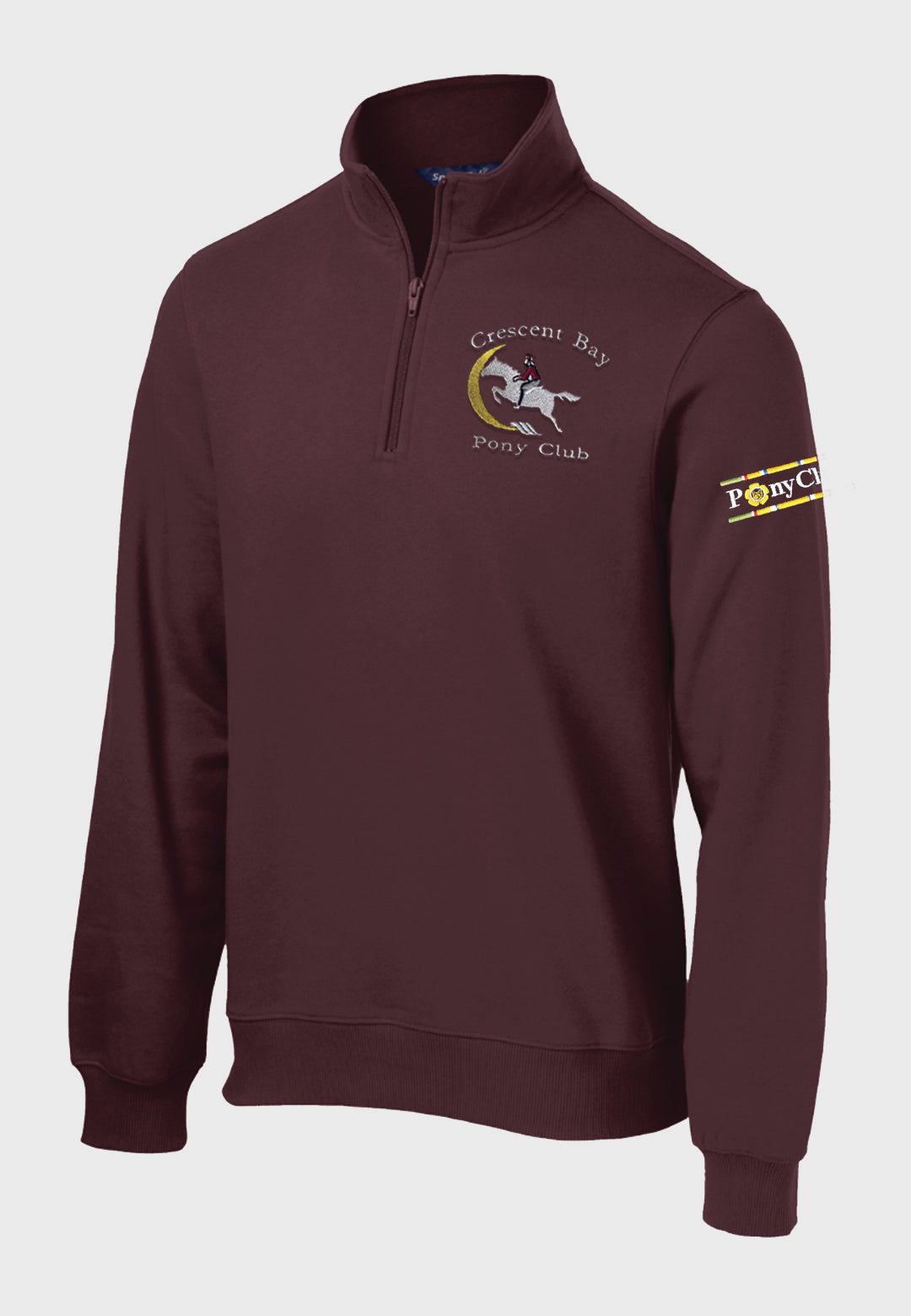 Crescent Bay Pony Club Sport-Tek® 1/4-Zip Mens Sweatshirt