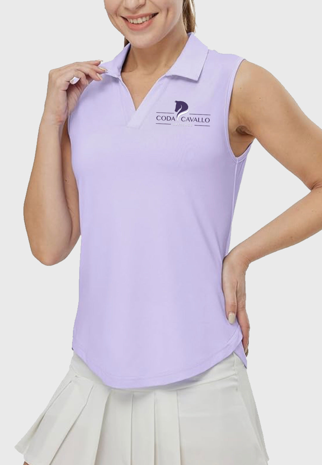 Coda Cavallo Dressage BGOWATU Women's Sleeveless Collared Shirt