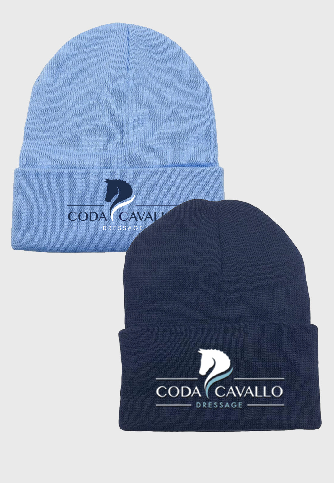 Coda Cavallo Dressage soCute Unisex Soft Warm Cuffed Beanie, 2 Color Options