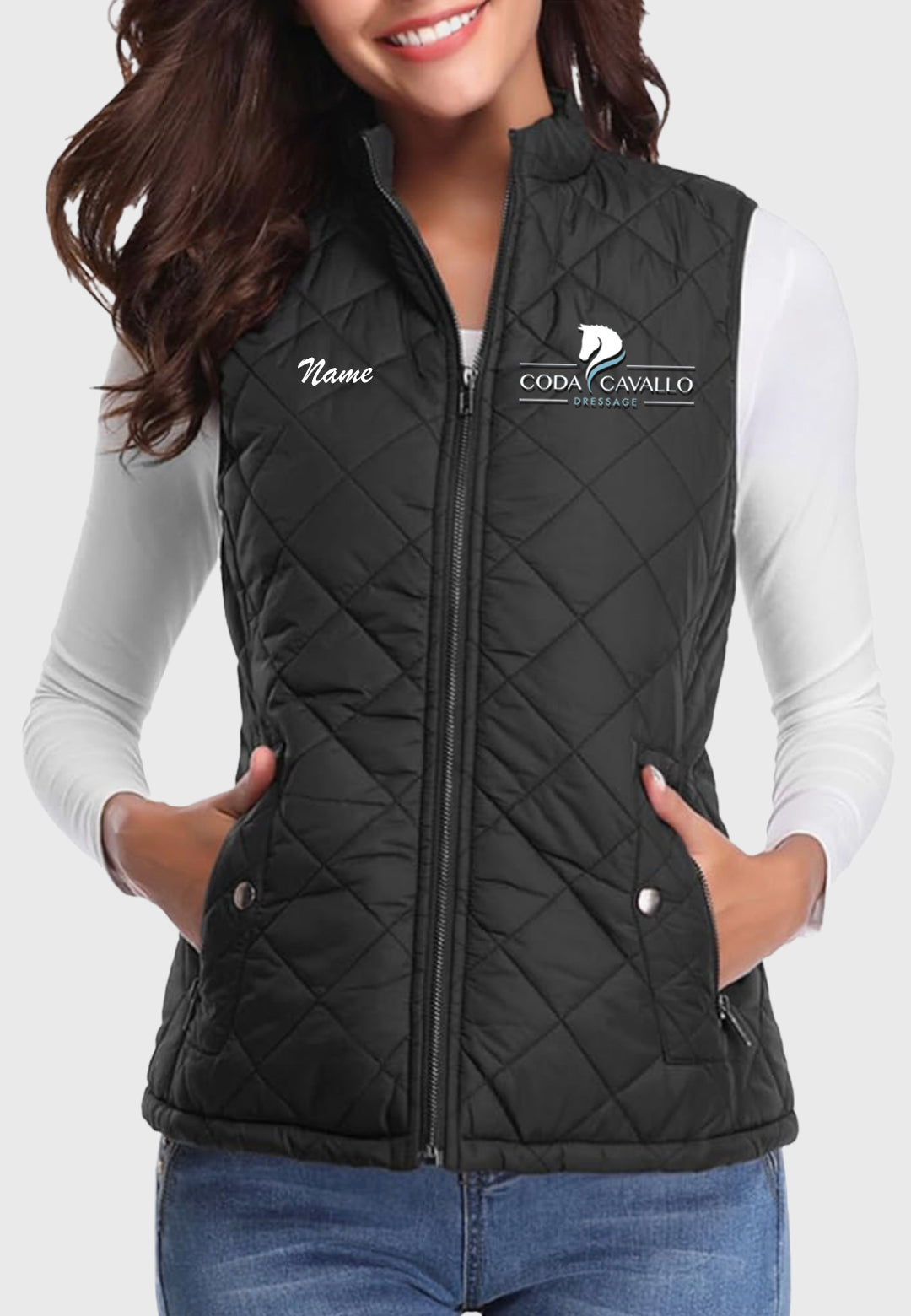 Coda Cavallo Dressage Fuinloth Women's Quilted Vest, 2 Color Options