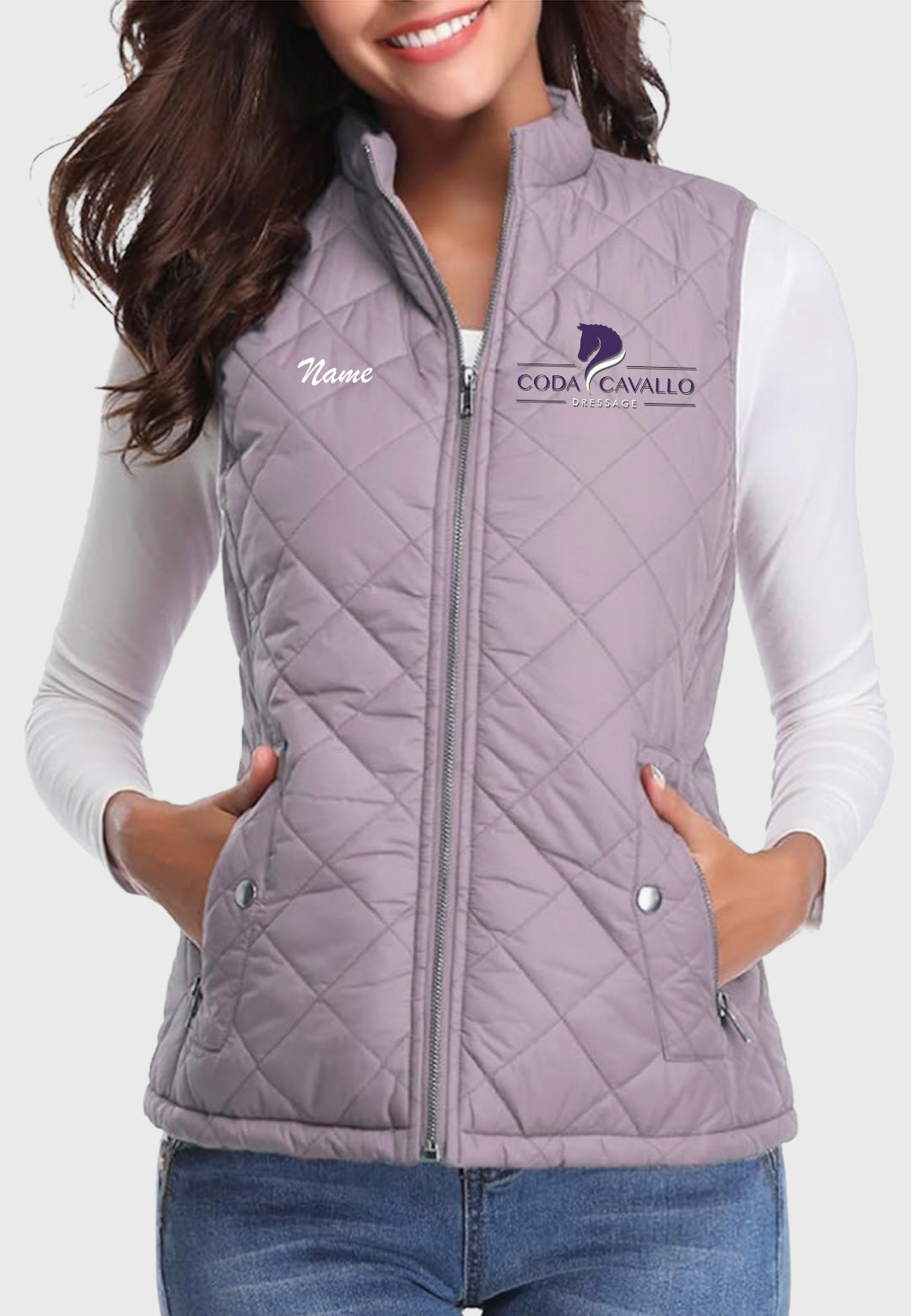 Coda Cavallo Dressage Fuinloth Women's Quilted Vest, 2 Color Options
