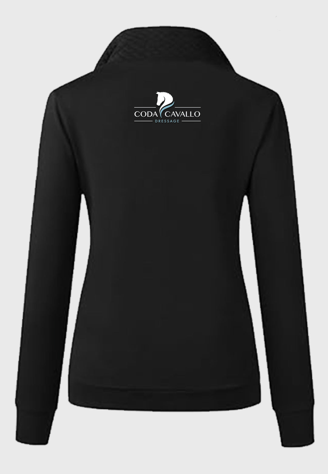 Coda Cavallo Dressage BTFBM Ladies Quilted 1/4 Zip Sweatshirt