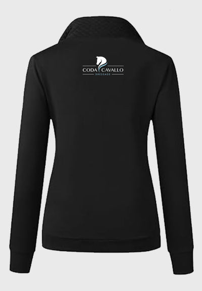 Coda Cavallo Dressage BTFBM Ladies Quilted 1/4 Zip Sweatshirt