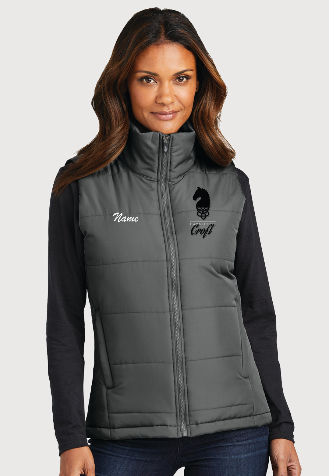 Cavalletti Croft Port Authority® Grey Puffer Vest, Ladies + Mens Styles