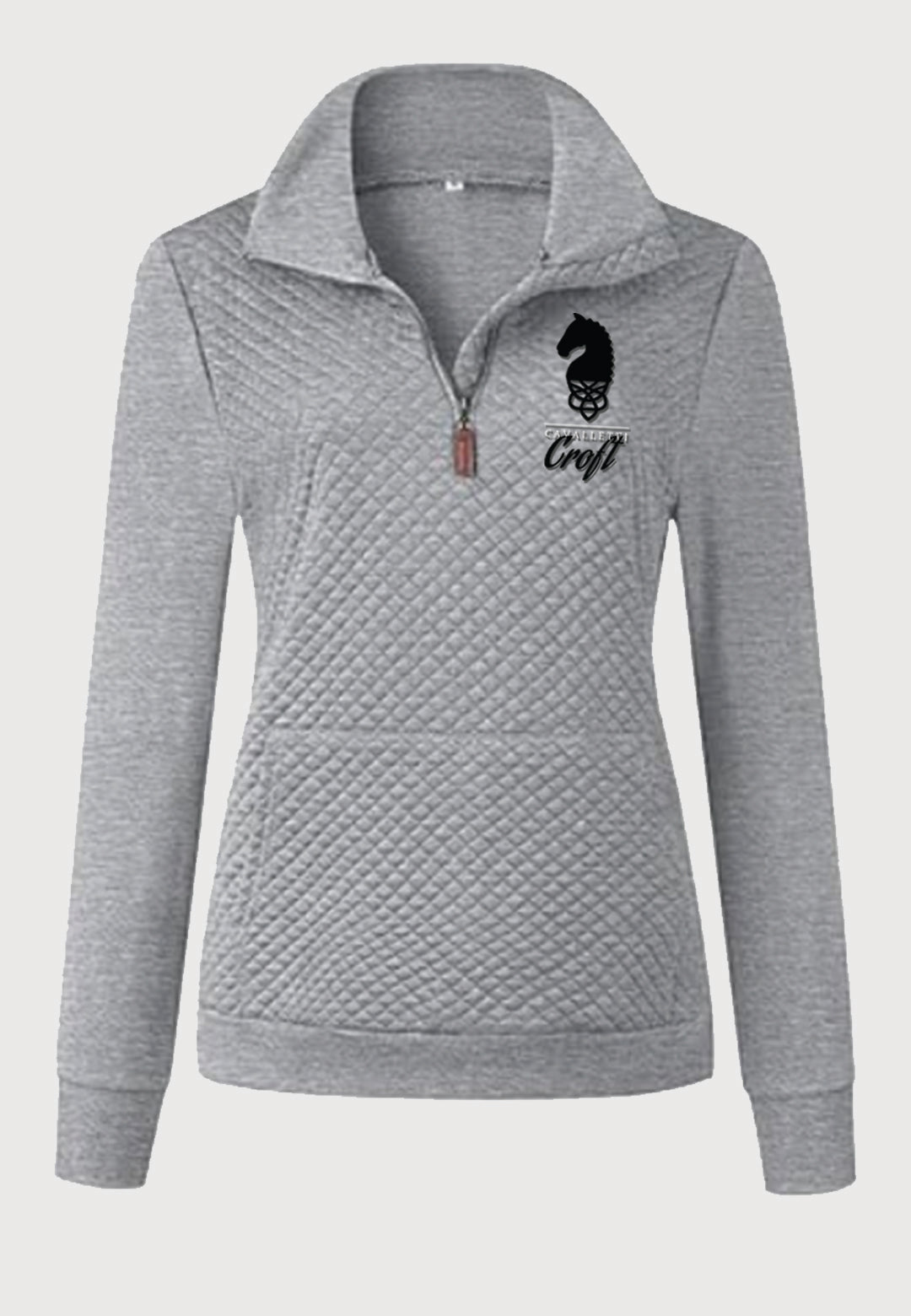 Cavalletti Croft BTFBM Ladies Quilted 1/4 Zip Sweatshirt, 2 Color Options