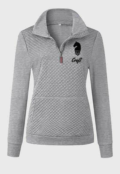 Cavalletti Croft BTFBM Ladies Quilted 1/4 Zip Sweatshirt, 2 Color Options