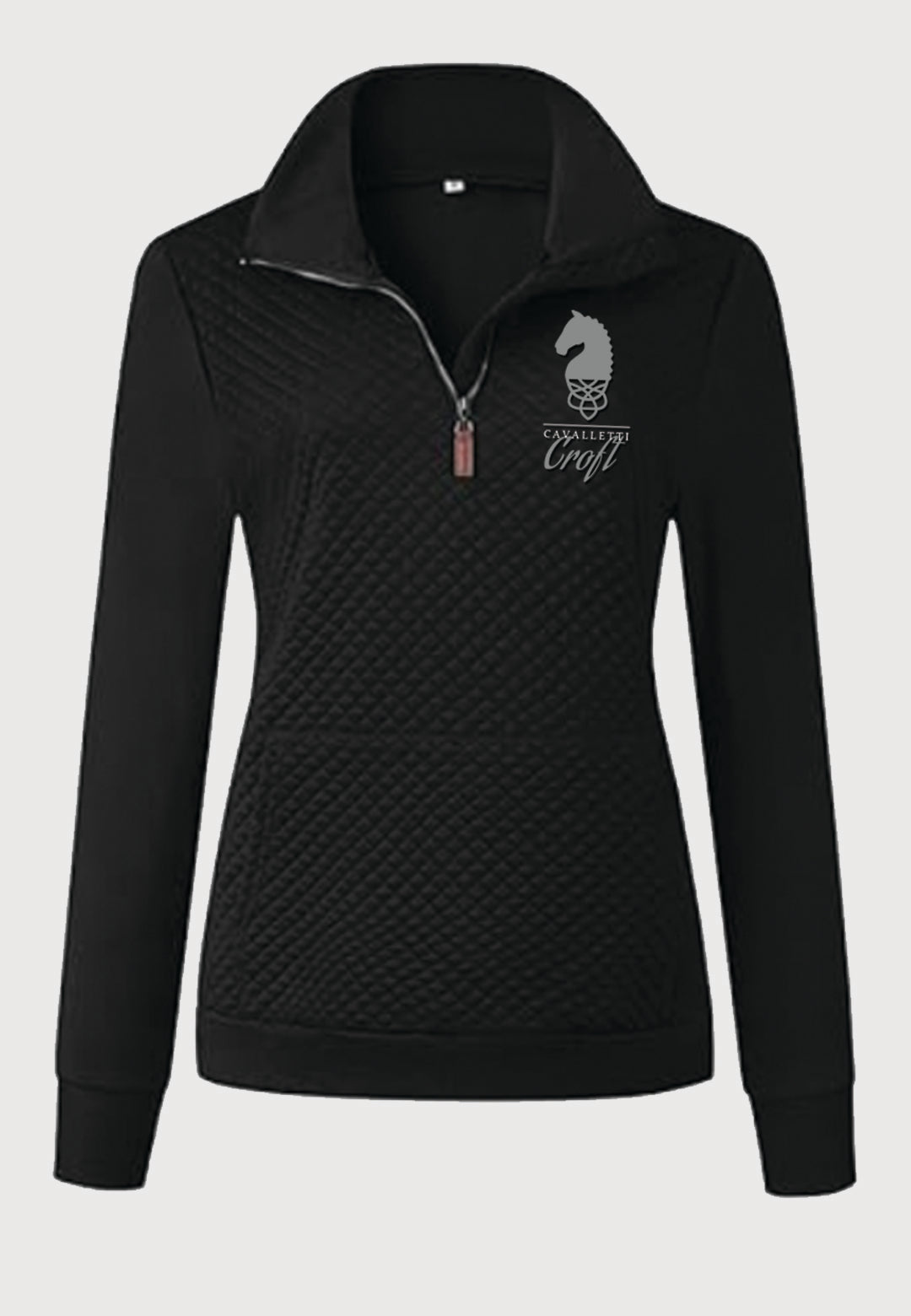 Cavalletti Croft BTFBM Ladies Quilted 1/4 Zip Sweatshirt, 2 Color Options