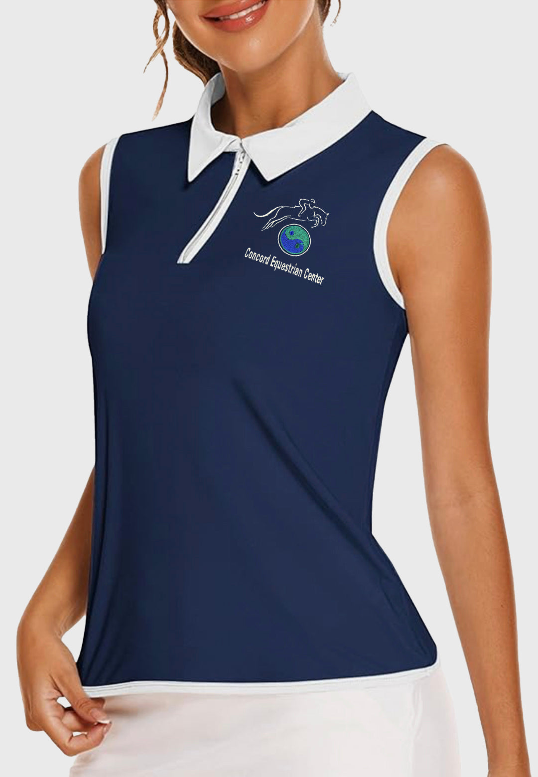 Concord Equestrian Center COOrun Women's Lightweight Sleeveless Polo