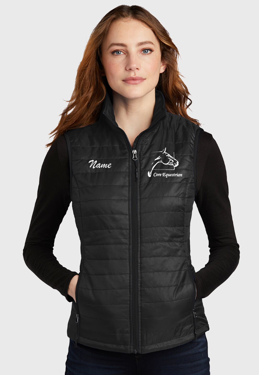 Core Equestrian Port Authority® Ladies Packable Puffy Vest