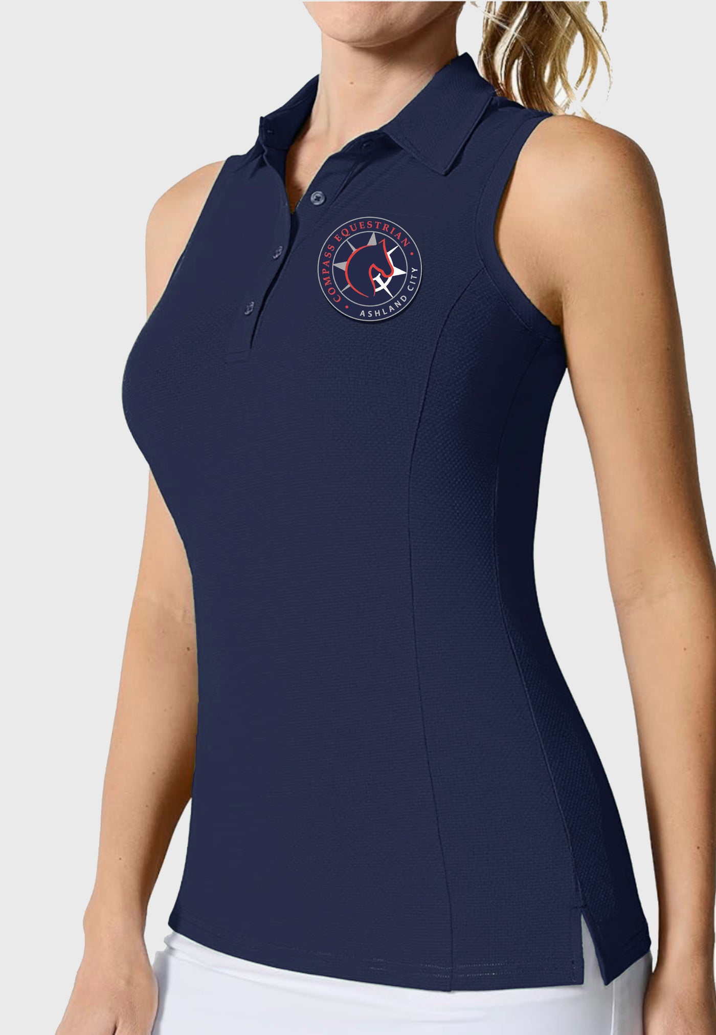 Compass Equestrian Casei Women's Sleeveless Polo Shirt
