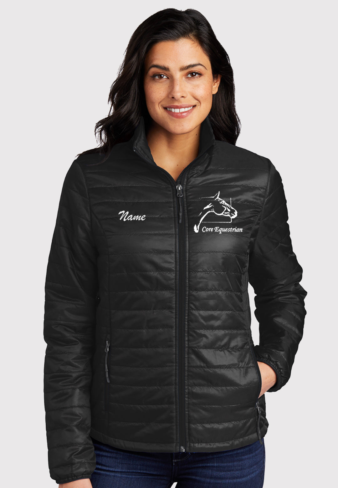 Core Equestrian Port Authority® Ladies Packable Puffy Jacket