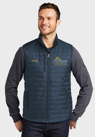 Centenary University Equestrian Port Authority® Packable Puffy Vest - Ladies/Mens Styles