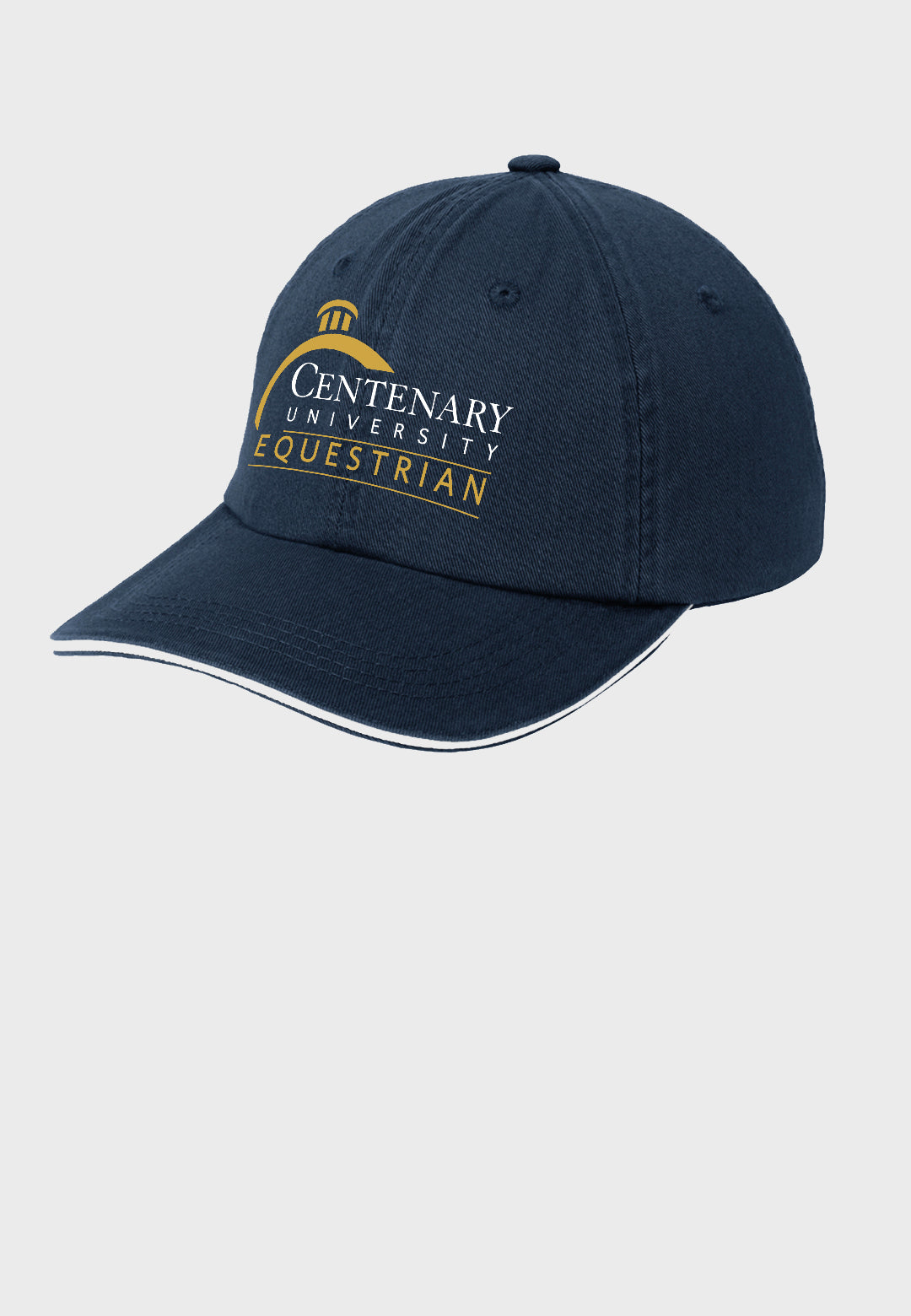 Centenary University Equestrian Port Authority® Sandwich Bill Cap with Striped Closure