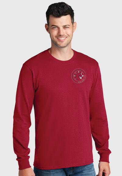 Compass Equestrian Port & Company® Core Cotton Tee, Youth + Adult Sizes,  2 Color Options