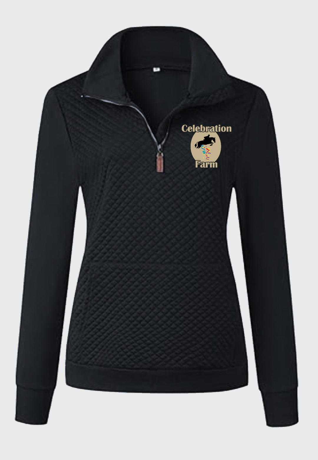 Celebration Farm BTFBM Ladies Quilted 1/4 Zip Sweatshirt, 2 Color Options