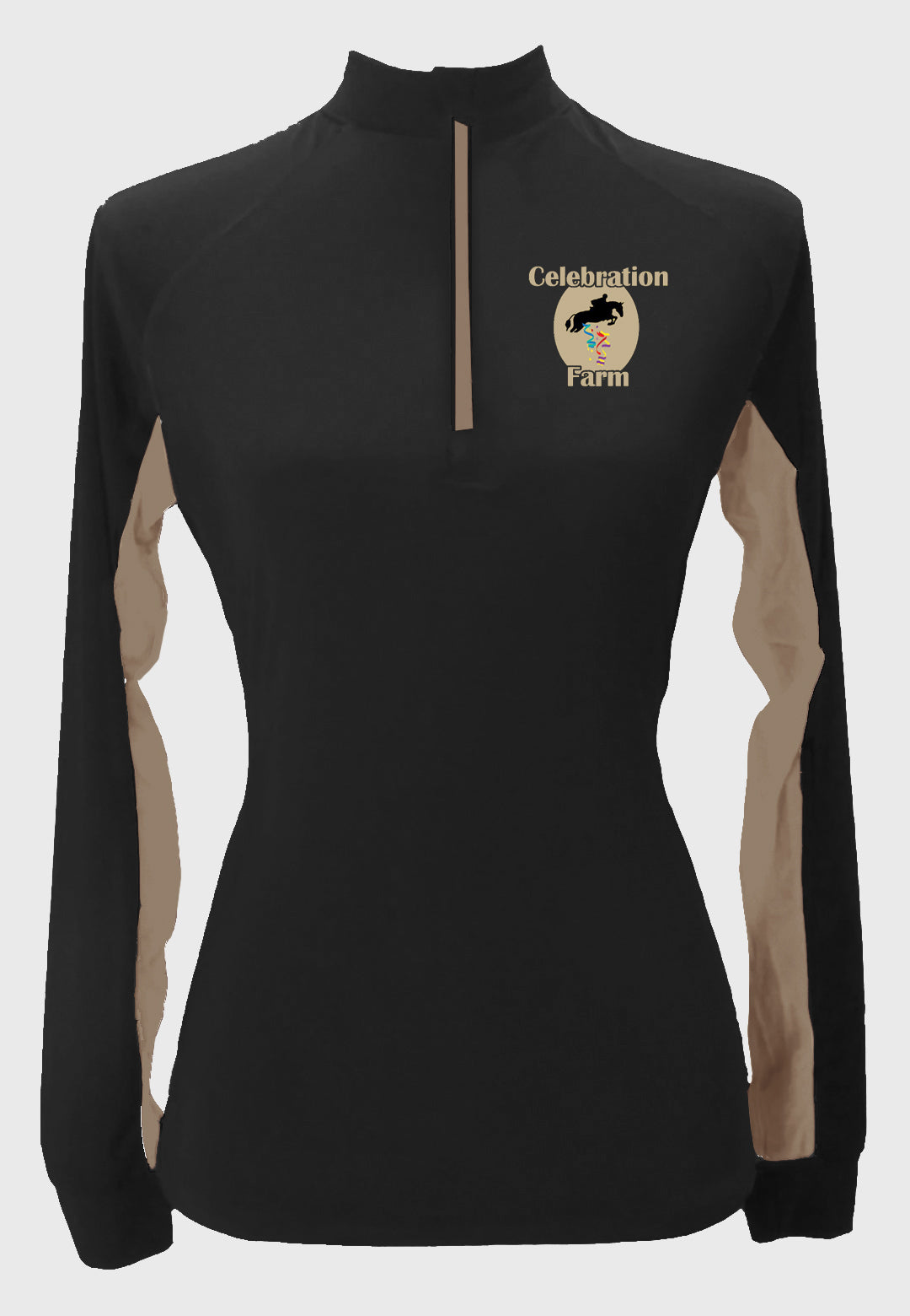 Celebration Farm Long Sleeve Custom Sun Shirt with Contrasting Accents, Adult + Youth Sizes