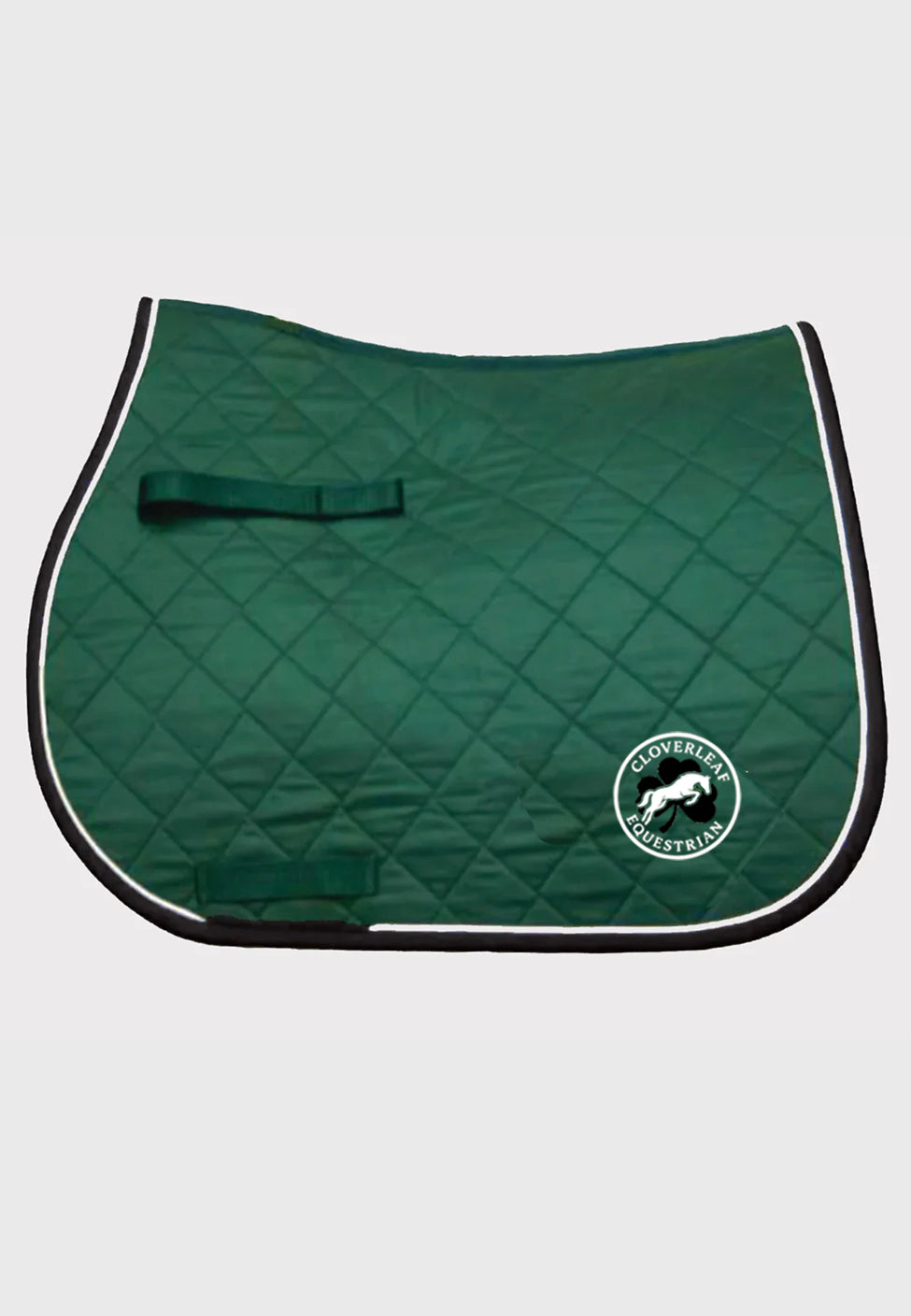 Cloverleaf Equestrian JACKS White Quilted Jumper PAD WITH CUSTOM PIPING