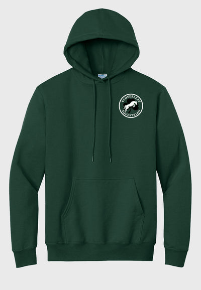Cloverleaf Equestrian Port & Company® Essential Adult Fleece Pullover Hooded Sweatshirt, 2 Color Options