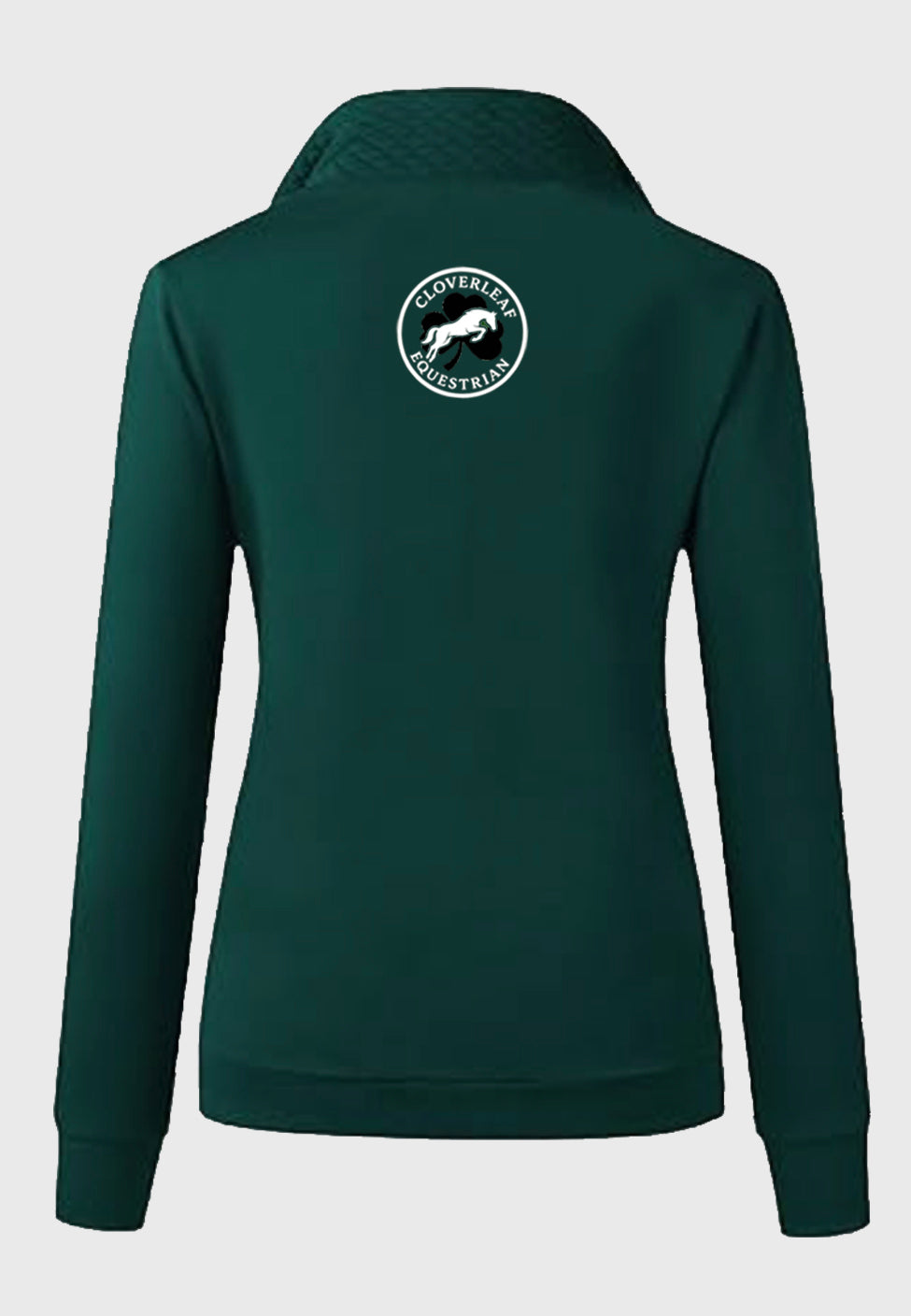 Cloverleaf Equestrian BTFBM Ladies Quilted 1/4 Zip Sweatshirt, 2 color Options