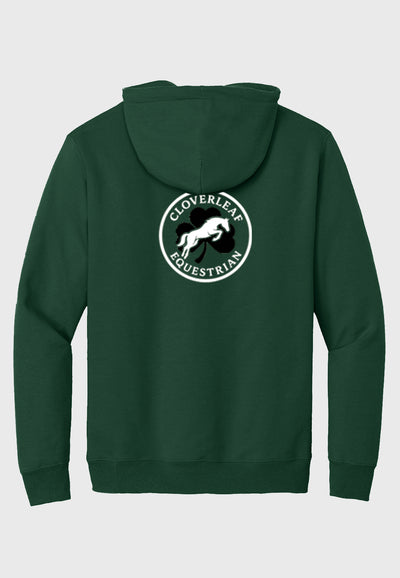 Cloverleaf Equestrian Port & Company® Essential Adult Fleece Pullover Hooded Sweatshirt, 2 Color Options