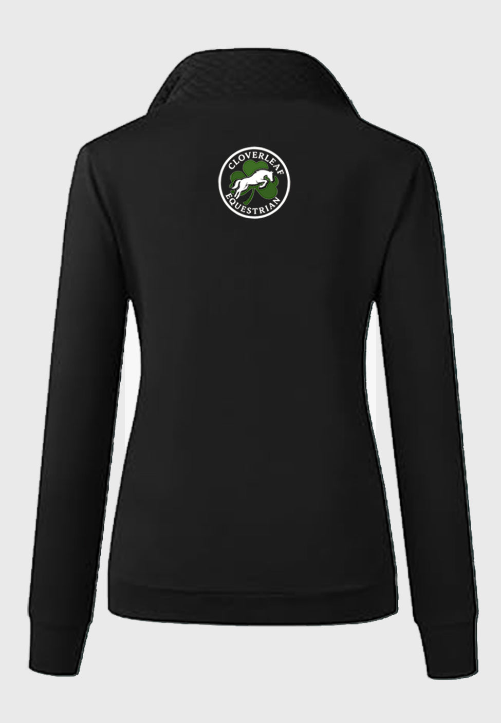 Cloverleaf Equestrian BTFBM Ladies Quilted 1/4 Zip Sweatshirt, 2 color Options
