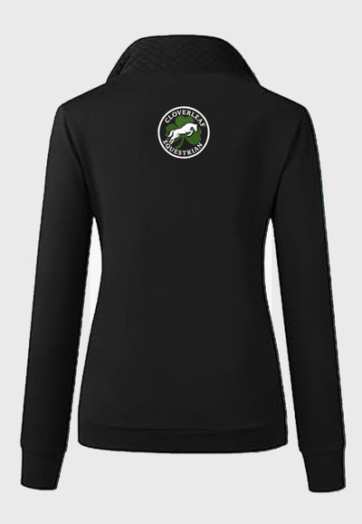 Cloverleaf Equestrian BTFBM Ladies Quilted 1/4 Zip Sweatshirt, 2 color Options