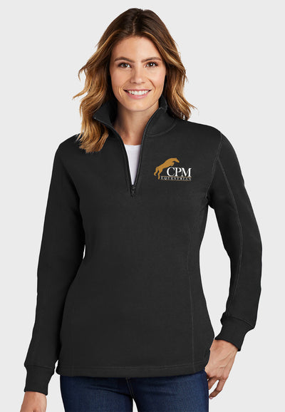 CPM Equestrian Sport-Tek® Ladies 1/4-Zip Sweatshirt - 4 Color Options