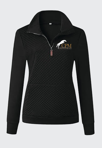 CPM Equestrian Quilted Lightweight 1/2 Zip Long Sleeve, 2 Color Options