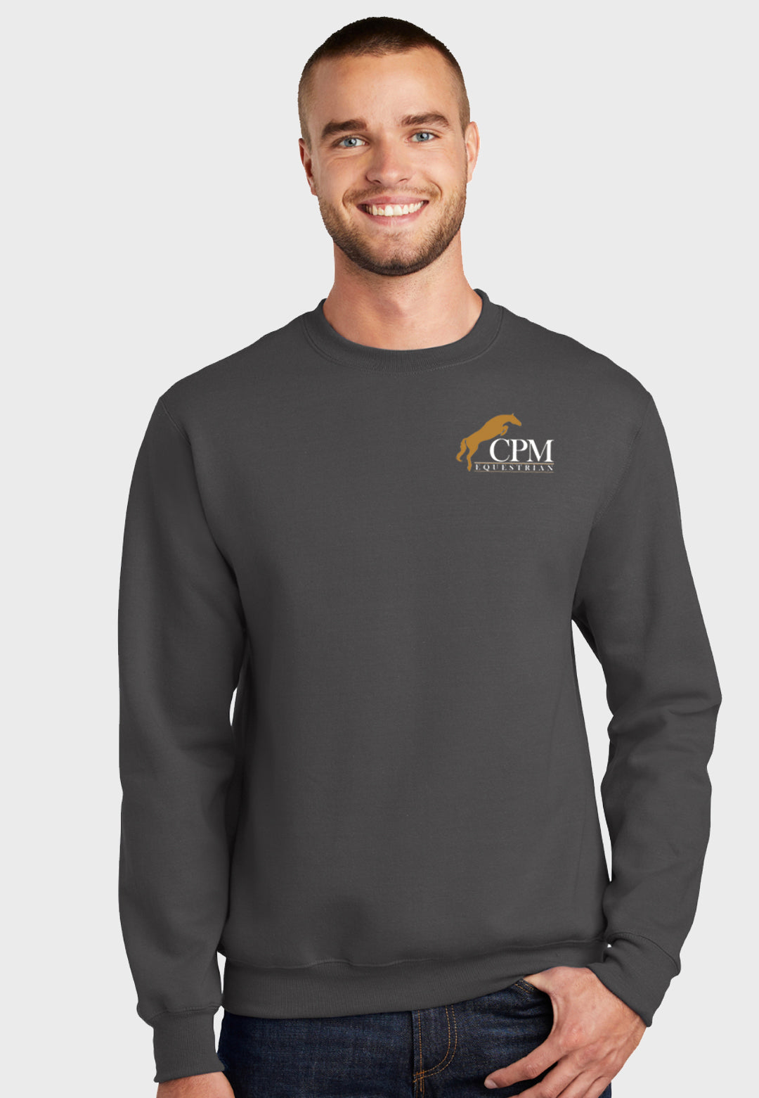 CPM Equestrian Port & Company® Essential Fleece Crewneck Sweatshirt (Adult Unisex) - 3 Color Options