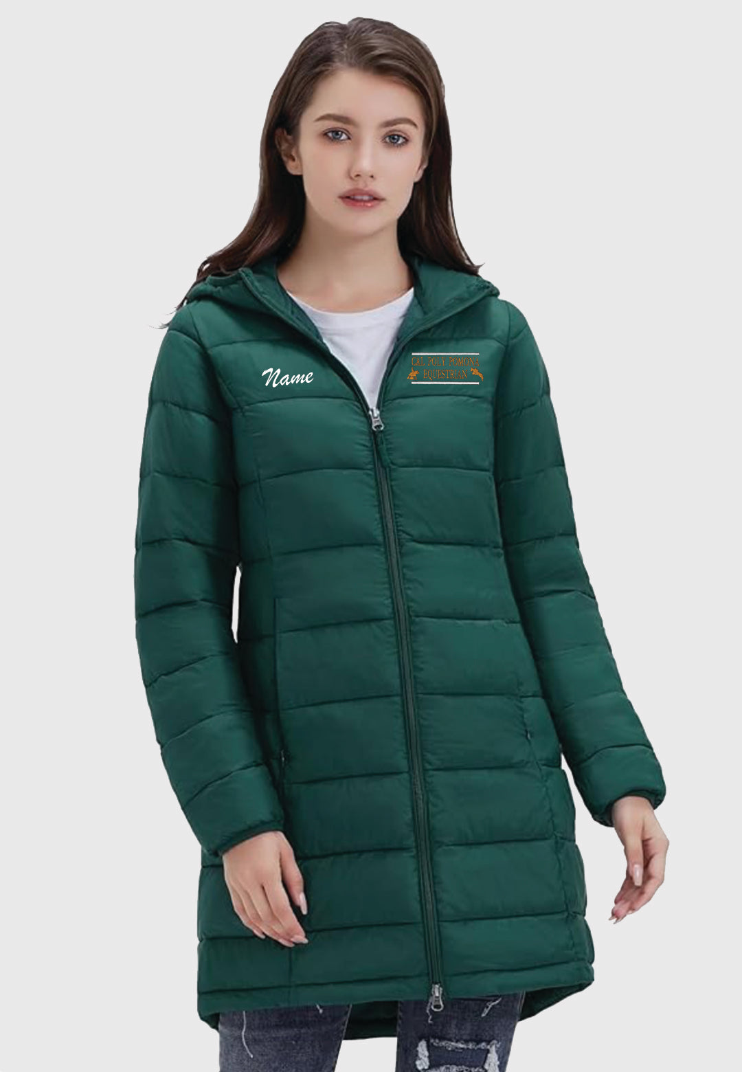 Cal Poly Pomona Equestrian Team ROYAL MATRIX Ladies Packable Long Puff ...