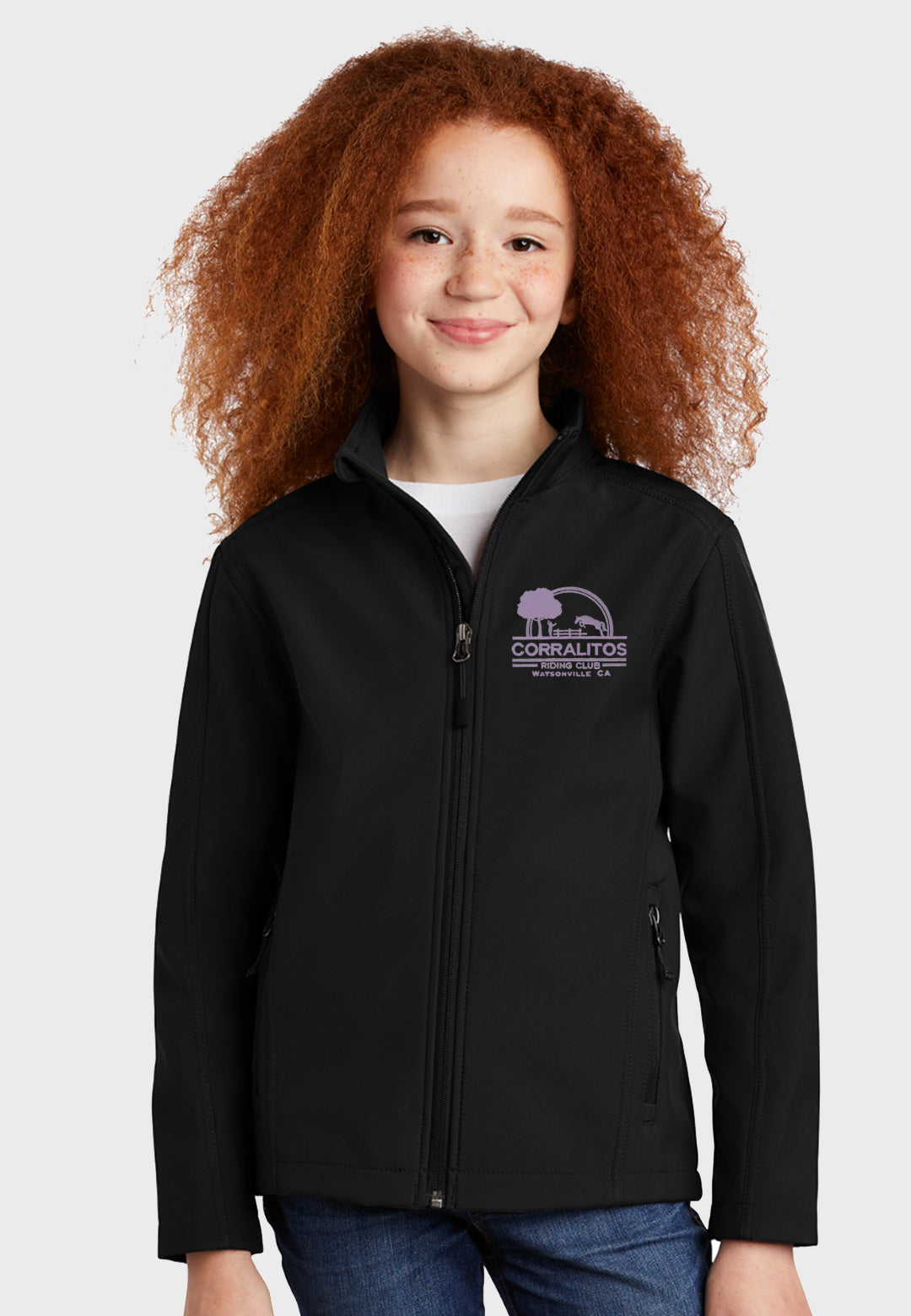 Corralitos Riding Club Port Authority® Youth Core Soft Shell Jacket - 3 Logo Choices