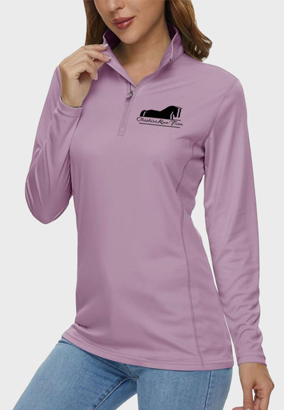 Cheshire Run Farm MAGCOMSEN Women's Long Sleeve 1/4 Zip Sunshirt