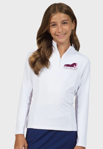 Cheshire Run Farm IBKÜL's Ladies + Girls Long Sleeve Zip Mock Neck