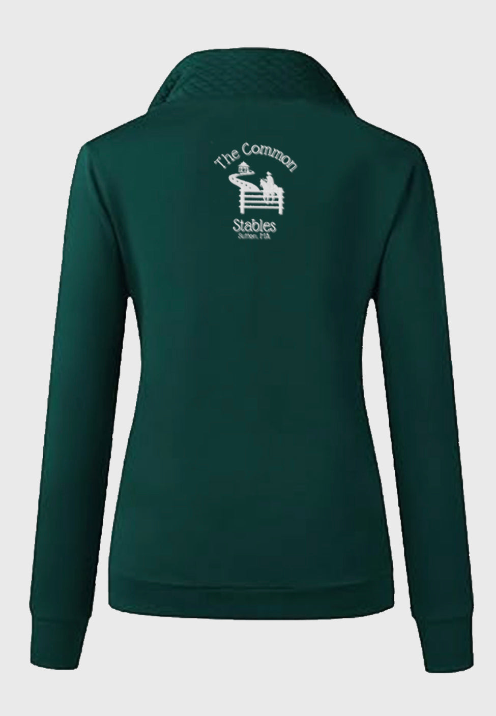 The Common Stables BTFBM Ladies Quilted 1/4 Zip Sweatshirt, 2 Color Options