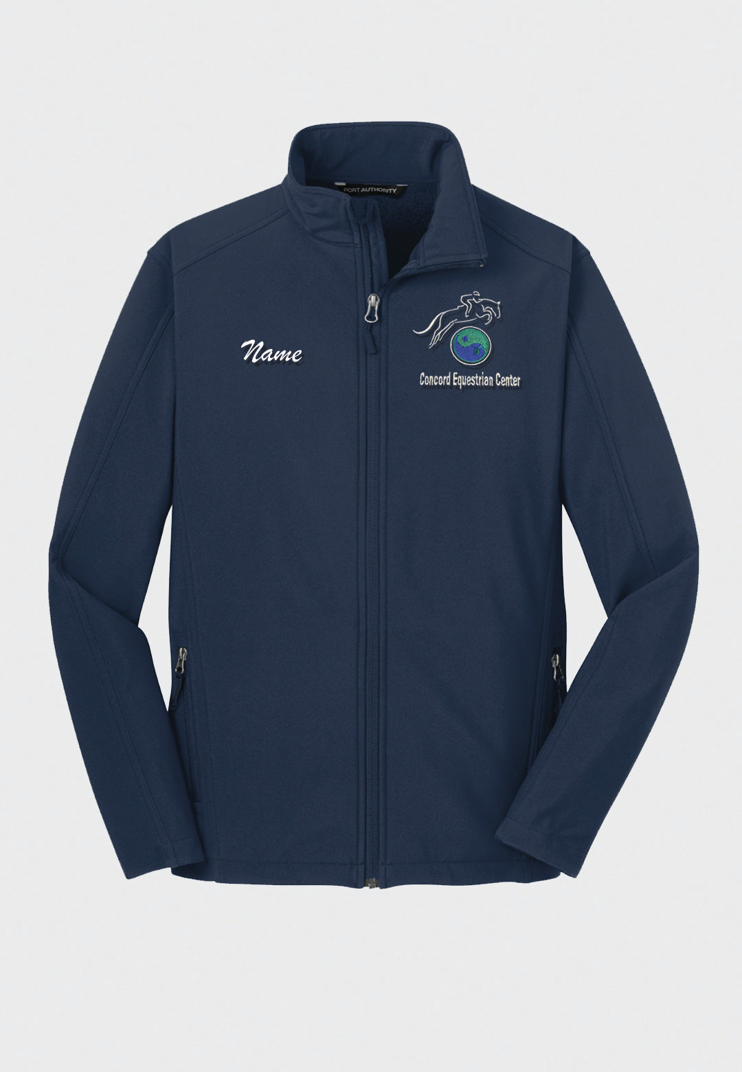 Concord Equestrian Center Port Authority® Navy Core Soft Shell Jacket - Men's/Ladies/Youth