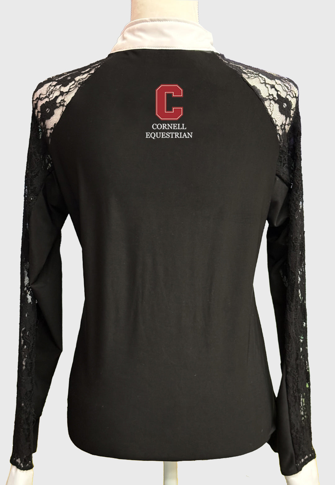 Cornell Equestrian Ladies Long Sleeve Show Shirt with Lace Sleeves
