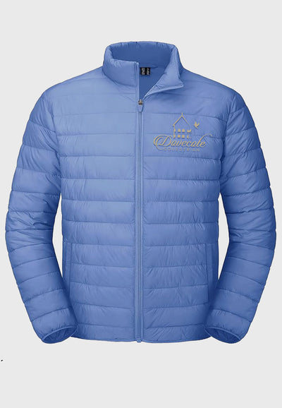 Dovecote Equestrian MAGCOMSEN Lightweight Light Blue Puffer Jacket, Ladies + Mens Sizes