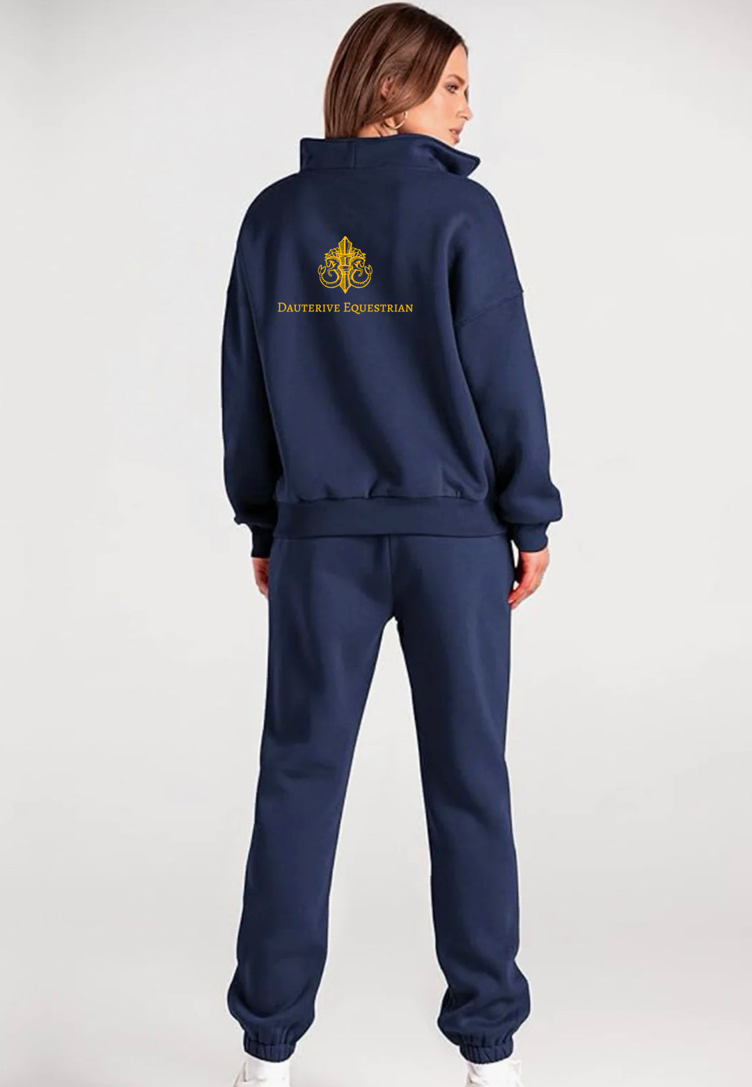 Dauterive Equestrian 2-PIECE LOUNGE HOODIE OVERSIZED SWEATSUIT SET