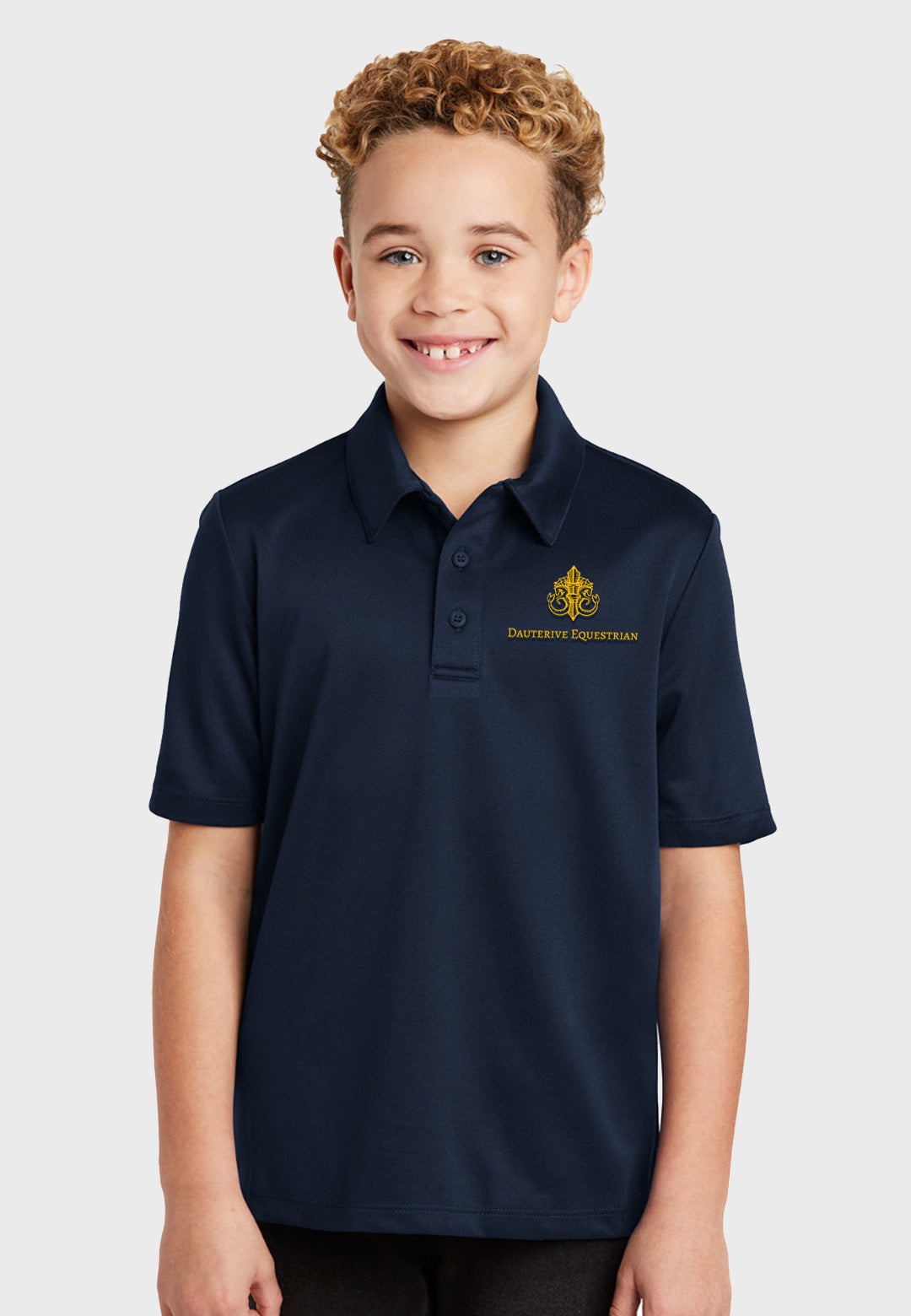 Dauterive Equestrian Youth Port Authority® Silk Touch™ Polo