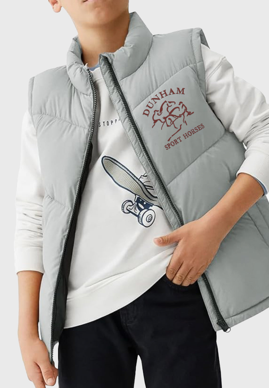 Dunham Sport Horses Meikulo Puffer Vest with Pockets, Youth Sizes