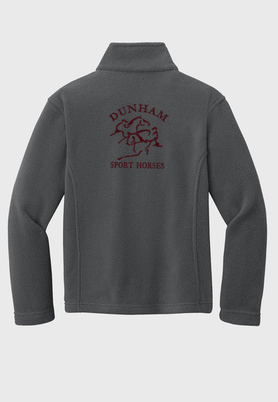 Dunham Sport Horses Port Authority® Youth Fleece Jacket - Grey