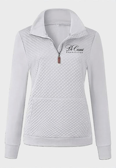 DeCesari BTFBM Ladies Quilted 1/4 Zip Sweatshirt, 2 Color Options